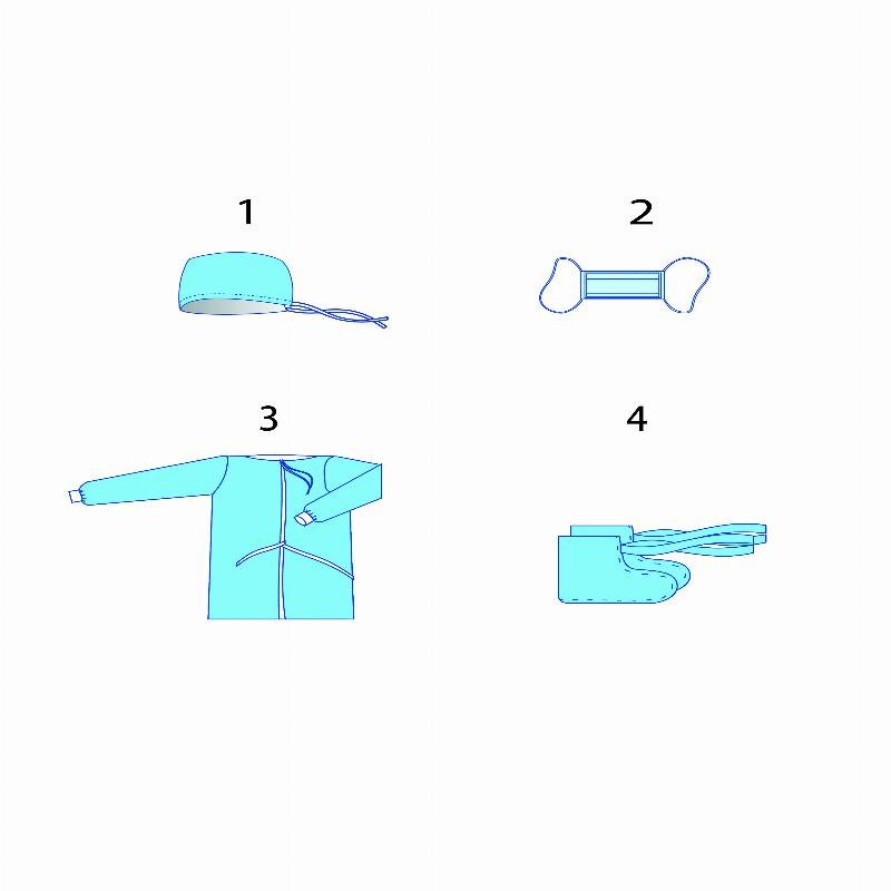 Комплект одягу хірургічний №9 Taipan-Pharm стерильний